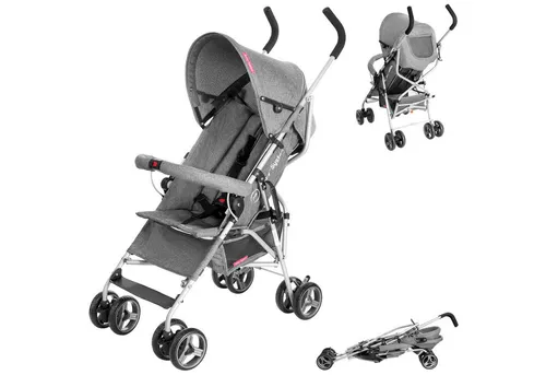 Moby-System Kinder-Buggy Barton - Reisebuggy in Grau - Der Moby-System Barton Buggy bietet Komfort und praktische Handhabung für Eltern. Ideal ab 6 Monaten, leicht und kompakt für unterwegs, perfekt für Ausflüge mit Ihrem Kind.