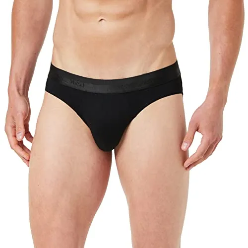 HOM Herren Mini Slip Classic Schwarz S - Hochwertiger Herren-Slip aus modaler Baumwolle, extrem weich und saugfähig. Perfekt für den täglichen Komfort und langlebig im Gebrauch.