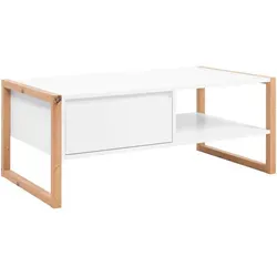 Finori Couchtisch Denver 55, modern in Weiß und Artisan Oak von Roller