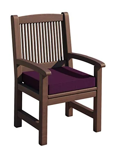 sunnypillow Stuhlkissen mit abnehmbarem Bezug - Auflage mit Haltebändern für Stühle, Bänke - Sitzkissen Outdoor - Stuhlauflage für Haus und Garten - 50 x 50 x 5cm - Sitzkissen für Gartenmöbel Violett