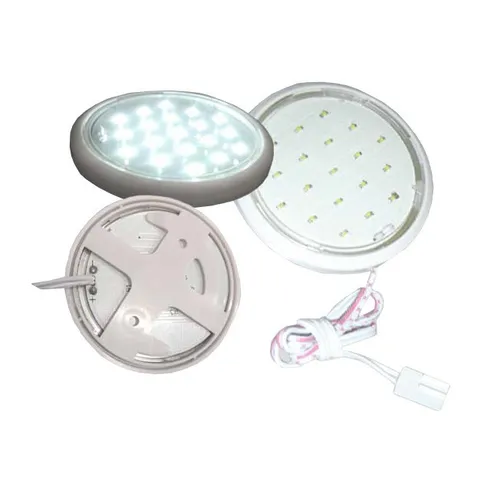 CLE 4er Set LED Möbelein/aufbau Leuchten je 1,5W 12V Trafo steckerfertig superhe