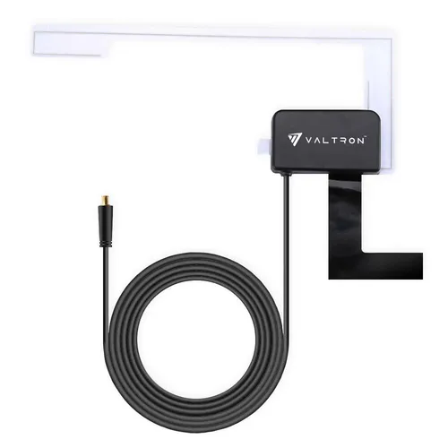 VALTRON DAB+ Antenne V1 mit MCX-Anschluss, Scheibenantenne, mit 3m Kabel