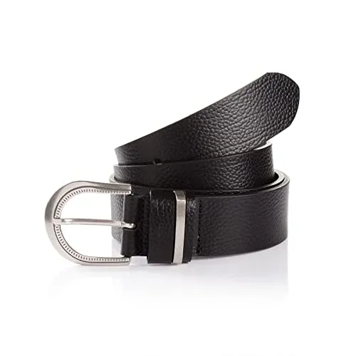 Tom Tailor Damen TTSANDRA Gürtel, Schwarz, 75 - Damen-Gürtel mit langlebiger Eindornschließe, ideal für einen eleganten Look und perfekte Passform.