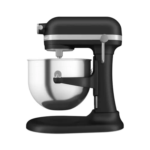 KitchenAid Artisan 5KSM70SHX - 6,6L Küchenmaschine in Gusseisen Schwarz, mit Schüsselheber und vielseitigem Zubehör für perfekte Ergebnisse