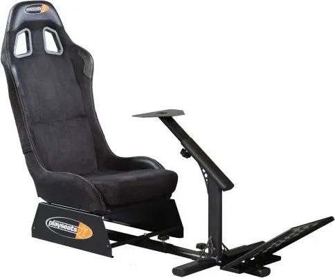Playseat Evolution Alcantara - Rennsimulator-Cockpit in Schwarz - Gaming-Zubehör mit hochwertigem Alcantara-Bezug für maximalen Komfort und realistisches Fahrgefühl bei Rennsimulationen.