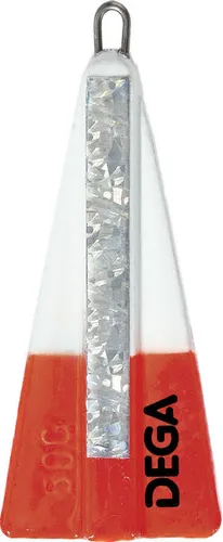 Dega Herings-Blei weiss/rot lackiert Gewicht 80g