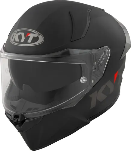 KYT R2R Plain Integralhelm - Matt-Schwarz L - Motorradhelm mit herausragender Aerodynamik und riesigem Sichtfeld. Ideal für Alltag und Touren, bietet Komfort und Sicherheit bei jedem Wetter.