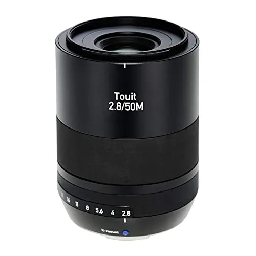 ZEISS Touit 2.8/50M X Objektiv - Hochwertiges Makro-Objektiv mit hervorragender Bildqualität und präziser Schärfe, ideal für kreative Fotografie und Detailaufnahmen.