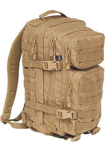 Brandit BD8007 Medium US Cooper Backpack - Camel - Funktioneller Rucksack mit MOLLE-System, ideal für Alltag und Outdoor. Gepolsterte Schultergurte und verstellbarer Hüftgurt sorgen für hohen Tragekomfort.