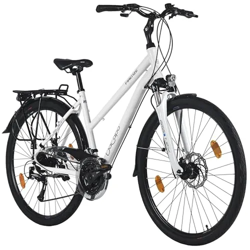 DACAPO Trekkingrad Damen 28'' Firenze 200 weiß 24 Gänge RH 48 cm mechanische Scheibenbremsen