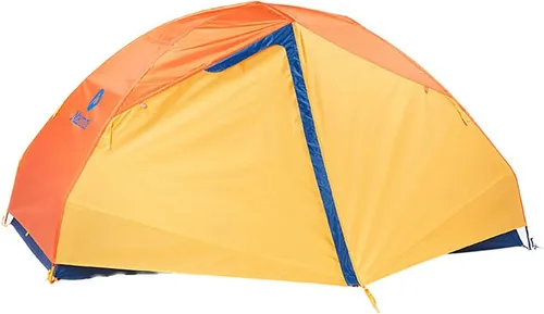 Marmot Tungsten 2P Zelt - solar/red sun (19622) - 2-Personen Zelt für Kletter- und Campingabenteuer, mit freistehender Konstruktion, hervorragendem Regenschutz und schnellem Aufbau dank farbcodierter Clips.