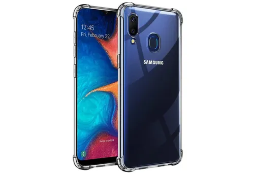 CoolGadget Handyhülle Anti Shock Rugged Case für Samsung Galaxy A20e 5,8 Zoll, Slim Cover Kantenschutz Schutzhülle für Samsung A20e Hülle Transparent