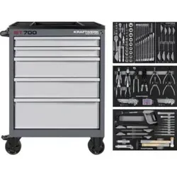 Kraftwerk BT700 Werkstattwagen mit 5 Schubladen, 173-tlg. von KRAFTWERK