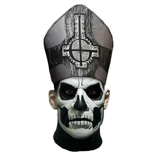 Ghost! Papa II Emeritus Deluxe Adult Costume Mask in schwarz von Trick Or Treat Studios