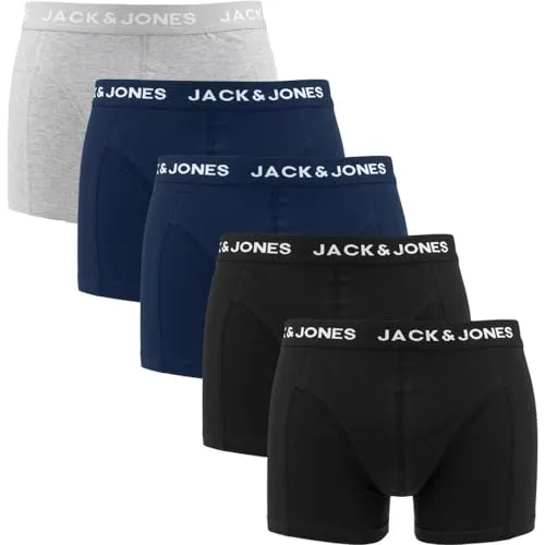 Jacanthony Trunks 5 Pack Box Ln - Herren-Boxershorts mit regulärer Passform für optimale Bewegungsfreiheit und höchsten Tragekomfort.