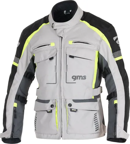 gms Everest 3in1 Tourjacke grau/schwarz/gelb Herren S