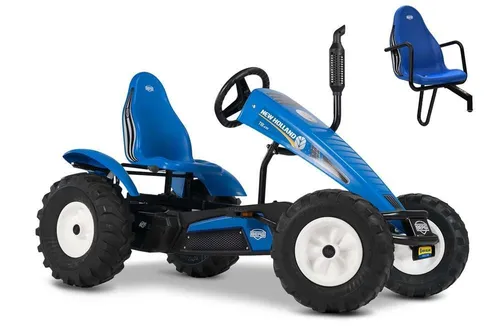 Berg Go-Kart BERG Gokart XL Traxx New Holland BFR-3 mit Gangschaltung + Soziussitz, mit Gangschaltung & Zweitsitz