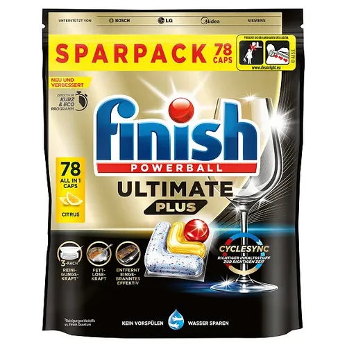 finish POWERBALL ULTIMATE PLUS Spülmaschinentabs 78 St.