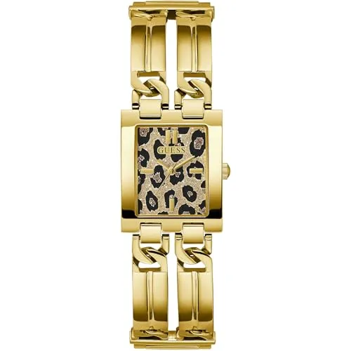 Guess Quarzuhr GW0807L2 goldfarben - Damenuhr mit Quarz-Antrieb, wasserdicht bis 3 bar und elegantem goldfarbenem Edelstahl-Gehäuse, ideal für stilbewusste Frauen.