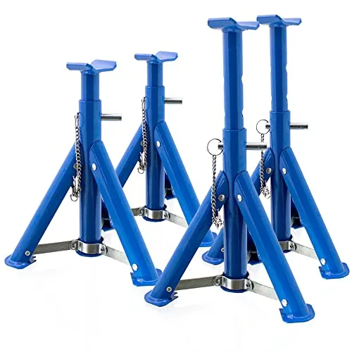 Bituxx 4x Unterstellböcke 3000 kg - höhenverstellbar & klappbar - Sonstige Elektroinstallationsartikel mit 3000 kg Tragkraft. Ideal für Wartungsarbeiten, höhenverstellbar von 23 cm bis 36,5 cm und platzsparend klappbar.