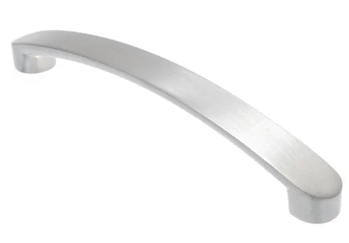 Küchengriff BA 160mm Schrankgriff Silber Möbelgriff Edelstahloptik Türgriff *643