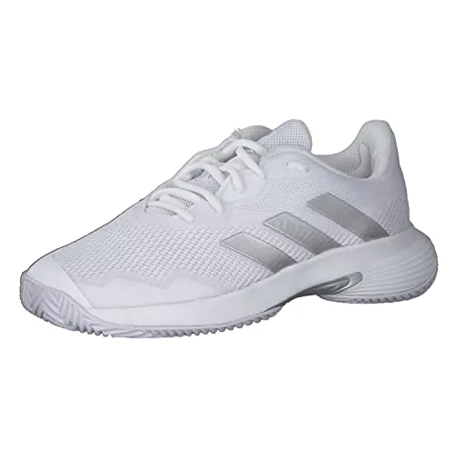 Adidas Damen Courtjam Control W Shoes-Low (Non Football), FTWR White/Silver Met./FTWR White, 36 2/3 EU