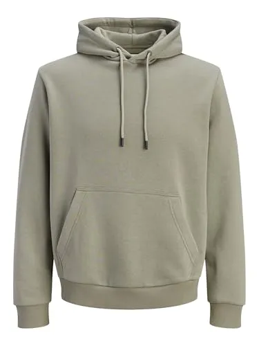 Jack & Jones Kapuzensweatshirt JJEBRADLEY SWEAT HOOD NOOS - Relaxed Fit, Braun XL - Modisches Kapuzensweatshirt aus pflegeleichtem Materialmix, ideal für lässige Looks. Mit praktischer Kängurutasche und Kordelzugkapuze für zusätzlichen Komfort.