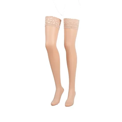 COMPRESSANA Calypso 140 den Stützstrümpfe – Effektive 15-18 mmHg Kompression für Wohlbefinden - Sportsocken mit hoher Stützwirkung (Stützklasse III) zur Verbesserung der Durchblutung. Ideal gegen Schwellungen und Schmerzen, bieten die feinen Schenkelstrümpfe optimalen Tragekomfort und ein elegantes Design.