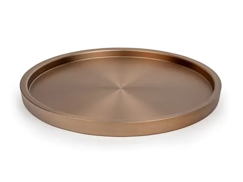 Bredemeijer großes rundes Serviertablett Ø 38 cm in bronze von Bredemeijer