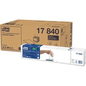 Tork Spenderservietten Xpressnap Snack 17840 - Küche Aufbewahrung & Organisation - 9000 hygienische, 1-lagige Snack-Servietten, ideal für schnelle Snacks und praktische Handhabung.