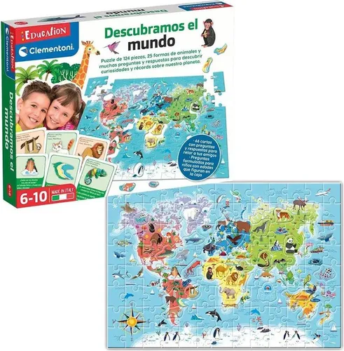 Clementoni Wir Entdecken Die Welt 124 Stücke Mehrfarbig Mehrfarbig One Size