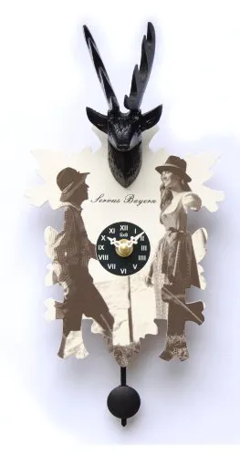 Trenkle Kuckulino Schwarzwalduhr mit Quarzwerk und Kuckuckruf TU 3011 PQ