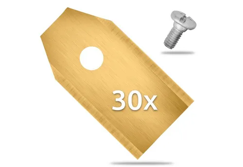 ECENCE Mährobotermesser Ersatz-Messer Klingen Titan 30 Stück kompatibel