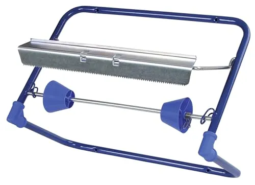 Kerbl Wandrollenhalter für Papierrollen bis 40 cm - Rollenhalter für Putzrollen und Euterpapier bis 40 cm Breite, aus lackiertem Metall, ideal für Stall und Werkstatt, Papierrolle nicht enthalten.