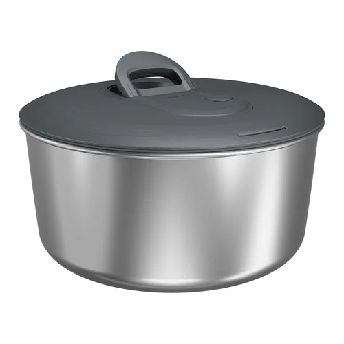 ZYLISS Salatschleuder EASY SPIN L – Edelstahl mit Seilzug-Mechanismus