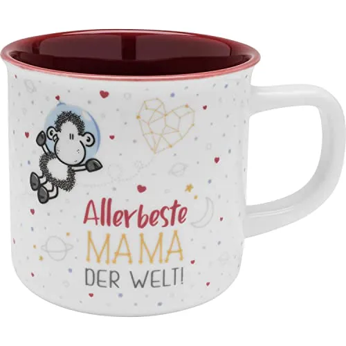 Sheepworld Tasse mit Motiv Allerbeste Mama | Porzellan, Kaffeetasse für Mama, 40 cl, Geschenkbox | Geschenk Mama, Muttertag, Geburtstag | 47394