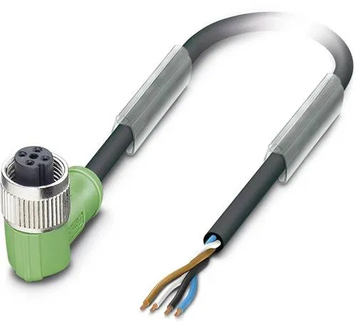 Phoenix Contact 1545001 Sensor-Aktor-Steckverbinder M12, gewinkelt 20m - Kabel für Sensor-Aktor-Anwendungen, 4-polig, halogenfrei und flexibel, ideal für industrielle Anwendungen mit 20m Reichweite.