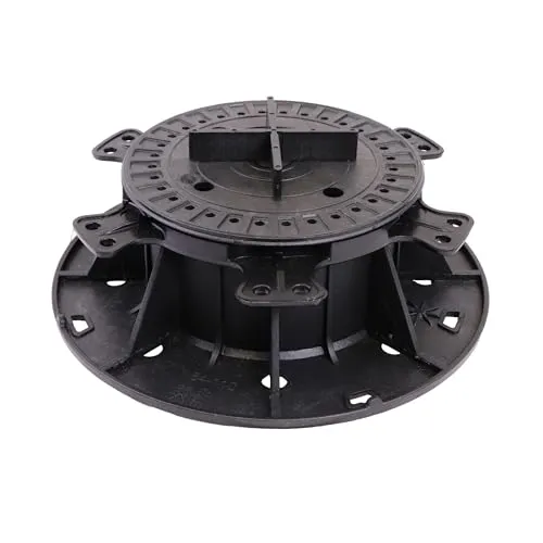 Gartenwelt Riegelsberger Plattenlager PRO Terrassenlager Stellfuß für Terrassen-Platten Keramik Stein Beton Fliesen höhenverstellbar 64-110 mm