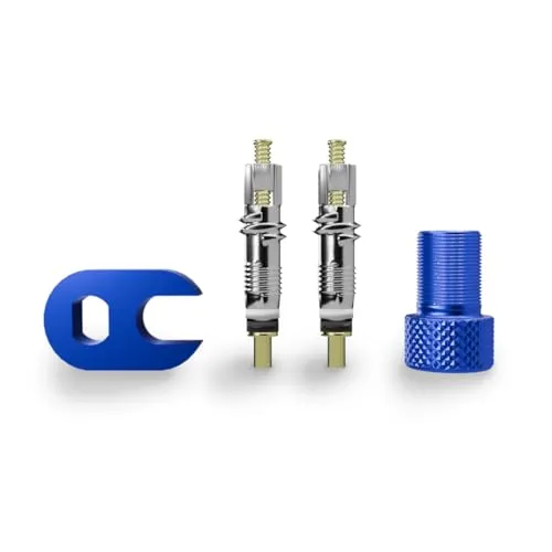 Shredr. Presta Ersatzventil Set | französisches Ventil | Rennrad Ventil | Sclaverand Ventil | inkl. Ventil-Werkzeug und Autoventil-Adapter | hochwertiges Aluminium