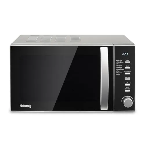 H.Koenig VIO2 Mikrowelle - Multifunktionale Mikrowelle mit 20L, 6 Heizstufen und 700W Leistung. Ideal zum Kochen, Auftauen und Aufwärmen – für eine moderne Küche!