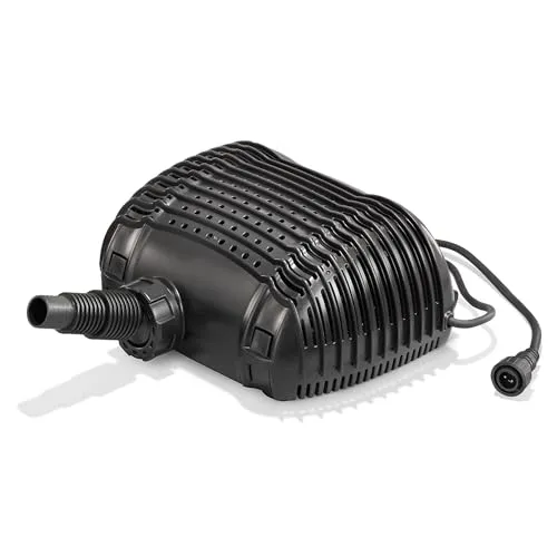 esotec Teichpumpe Solar Ersatz-Pumpe 3300/4300 - Hochwertige Gartenpumpe mit Trockenlaufschutz und einstellbarem Schlauchanschluss. Ideal für Teichanlagen und sorgt für eine maximale Förderhöhe von 4,2 m.