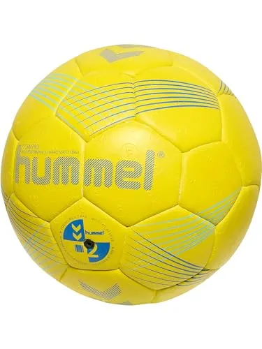 hummel Handball Storm Pro Größe 3 - Handball für Erwachsene mit luftdurchlässiger PU-Oberfläche und Latexblase, ideal für optimales Spielgefühl und Kontrolle. 2 Jahre Garantie auf Klebung und Form.