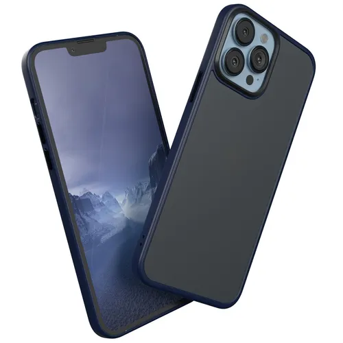 Für Apple iPhone 13 Pro Max Handyhülle Silikon Bumper Case Back Cover Dunkelblau