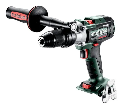 Metabo Akku-Schlagbohrschrauber SB 18 LTX-3, BL I METAL, 18V - Bohrmaschinen für schwere Metallanwendungen, bürstenlos, mit 3 Gängen, integriertem LED-Arbeitslicht und praktischem Gürtelhaken für optimale Nutzung.