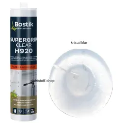 Bostik H920 Supergrip Clear 1K Hybrid Klebstoff 300g Kartusche kristallklar