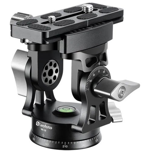 Leofoto 2-Wege-Neiger VH-30 Kamerastativ - Stativkopf für präzise Vogel- und Landschaftsfotografie, aus korrosionsbeständigem 6061-T6 Aluminium für hohe Stabilität und Langlebigkeit.