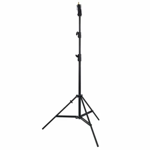 Manfrotto 007BSU Stativ Senior Chrom Schwarz - Hochwertiges Stativ mit 20kg Tragfähigkeit, ideal für professionelle Fotografie und Videoproduktion