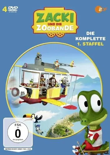 Zacki und die Zoobande - Die komplette erste Staffel [4 DVDs] - Filme, spannende Abenteuer für die ganze Familie, freigegeben ohne Altersbeschränkung
