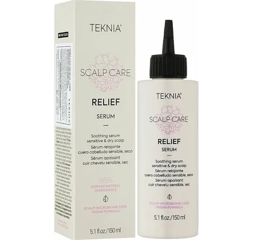 Lakmé TEKNIA Relief Serum 150 ml - Haarkuren für sensible Kopfhaut, bietet sofortige Linderung bei Juckreiz und Hautirritationen mit bis zu 95 % natürlichen Inhaltsstoffen. Vegane Formel, ideal vor und nach dem Färben.