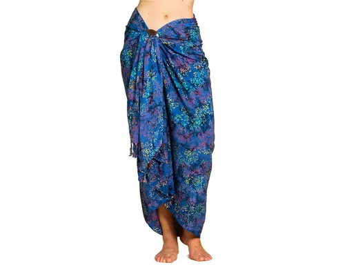 PANASIAM Sarong B026 Motley blue, L in blau von PANASIAM